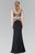 Elizabeth K - GL2334 Beaded V-Neck Jersey Trumpet Dress Special Occasion Dress