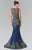 Elizabeth K - GL2338 Embellished Illusion Bateau Jersey Trumpet Dress Special Occasion Dress
