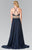 Elizabeth K - GL2340 Embellished Halter Neck Chiffon A-Line Dress Special Occasion Dress