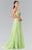 Elizabeth K - GL2340 Embellished Halter Neck Chiffon A-Line Dress Special Occasion Dress
