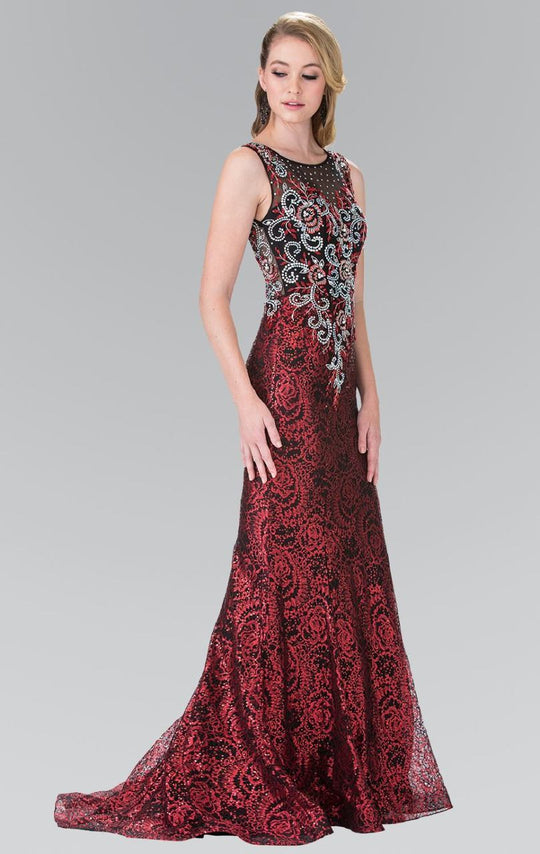 Elizabeth K - GL2341 Sleeveless Beaded Long Dress