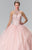 Elizabeth K - GL2348 Bead Embellished Halter Neck Tulle Ballgown Special Occasion Dress