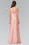 Elizabeth K - GL2365 Sleek Scoop Neck Long A-line Dress Special Occasion Dress