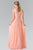 Elizabeth K - GL2366 Ruched Sweetheart Bodice Long Chiffon Gown Special Occasion Dress