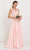 Elizabeth K - GL2417 Illusion Jewel Embellished Lace A-Line Gown Bridesmaid Dresses XS / Blush