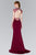 Elizabeth K - GL2426 Cap Sleeve Bejeweled High Neck Trumpet Gown Special Occasion Dress