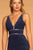Elizabeth K - GL2503 Embellished Deep V-neck Sheath Dress Special Occasion Dress