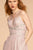 Elizabeth K - GL2506 Deep V-neck Glitter Crepe A-line Dress Special Occasion Dress