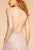 Elizabeth K - GL2506 Deep V-neck Glitter Crepe A-line Dress Special Occasion Dress