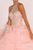 Elizabeth K - GL2512 Ornate Illusion High Halter Ruffled Ballgown Special Occasion Dress