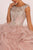 Elizabeth K - GL2514 Cap Sleeve Metallic Beaded Cascading Ballgown Special Occasion Dress