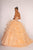 Elizabeth K - GL2515 Beaded Strapless Ruffled Ballgown Special Occasion Dress