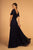 Elizabeth K - GL2520 Embroidered V-Neck A-Line Evening Gown Special Occasion Dress