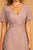 Elizabeth K - GL2520 Embroidered V-Neck A-Line Evening Gown Special Occasion Dress