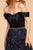 Elizabeth K - GL2530 Embellished Pleated Off-Shoulder A-line Dress Special Occasion Dress