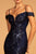 Elizabeth K - GL2552 Tulle Sequin Off Shoulder Mermaid Long Dress Special Occasion Dress