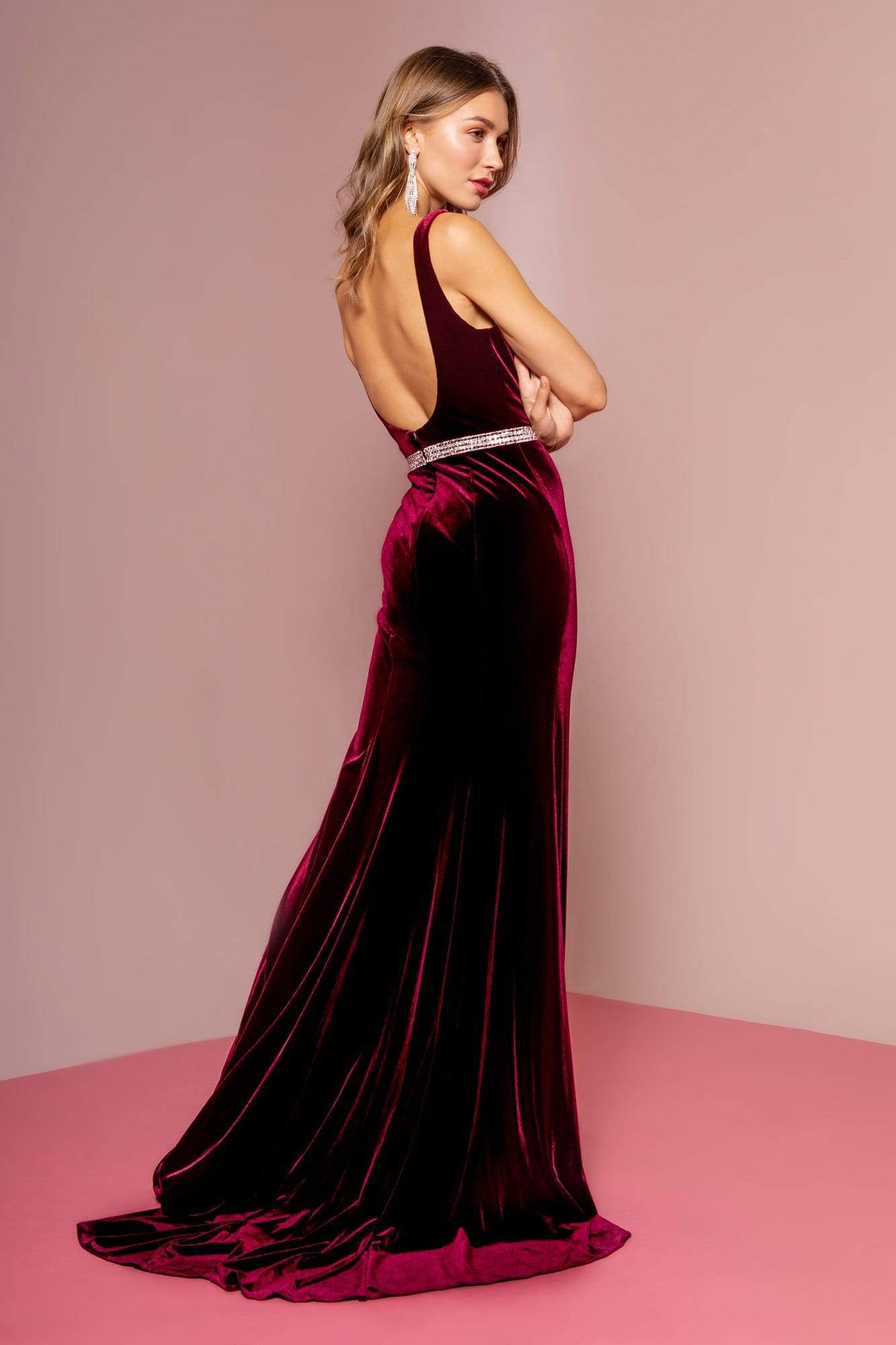 Elegant Velvet Burgundy Long Party Dress, A-line Evening Gown | Burgundy  prom dress, Evening gowns, Party dress long