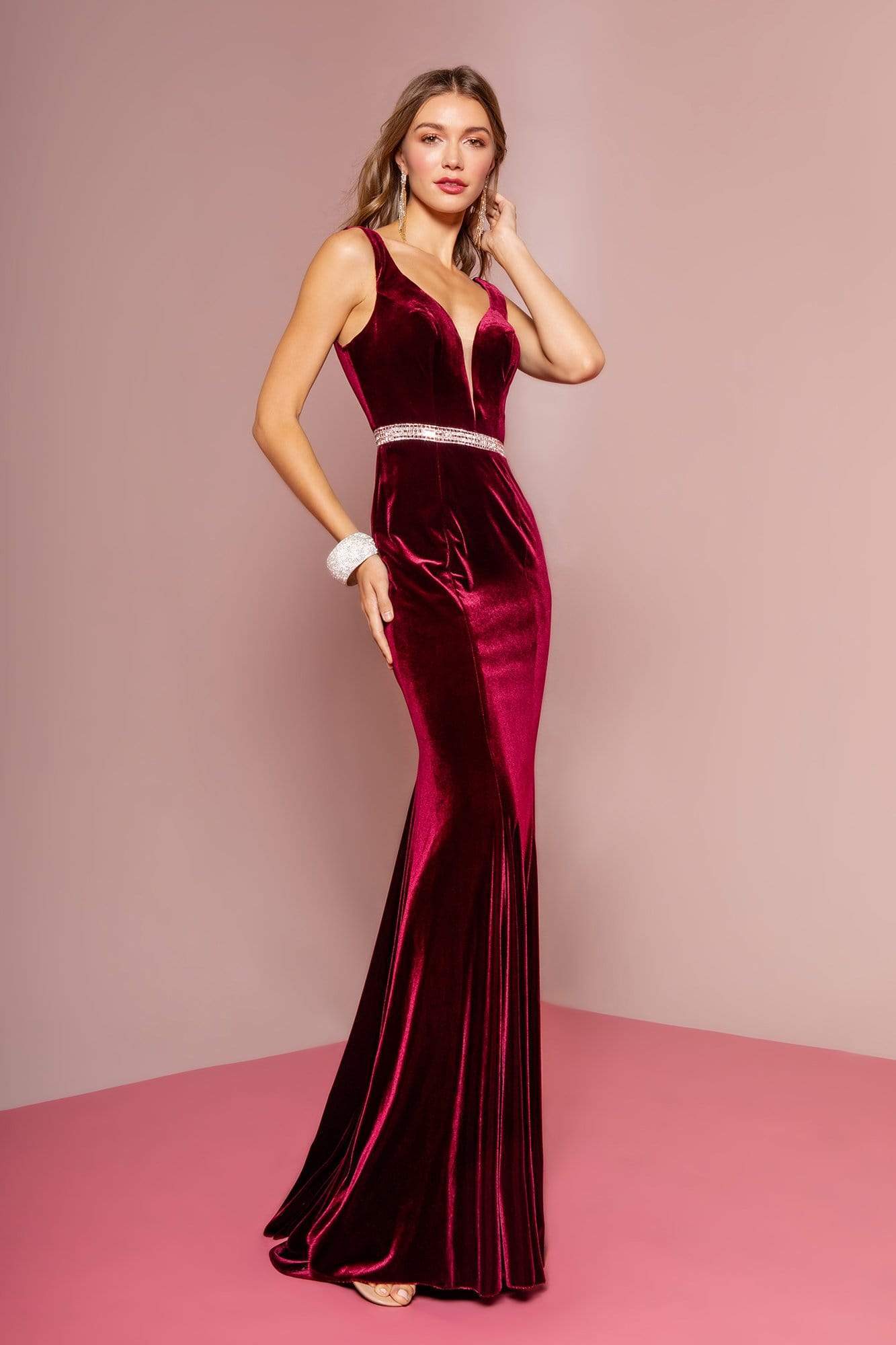 AQUA Strapless Velvet Gown - 100% Exclusive | Bloomingdale's