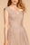Elizabeth K - GL2560 Cap Sleeve Ruched Mesh Long Gown Prom Dresses