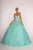 Elizabeth K - GL2604 Strapless Sweetheart Appliqued Glitter Ballgown Special Occasion Dress XS / Tiffany