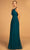 Elizabeth K - GL2605 Lace Halter Chiffon A-line Dress Special Occasion Dress XS / Teal