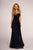 Elizabeth K - GL2607 Pleated Sweetheart Chiffon A-line Dress Bridesmaid Dresses XS / Navy