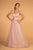 Elizabeth K - GL2610 Cold Shoulder Sweetheart Neck Tulle A-Line Gown Prom Dresses XS / Mauve