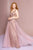 Elizabeth K - GL2618 Beaded Glittery A-Line Dress Special Occasion Dress XS / Mauve