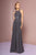 Elizabeth K - GL2680 Floral Embroidered A-Line Dress Bridesmaid Dresses XS / Charcoal