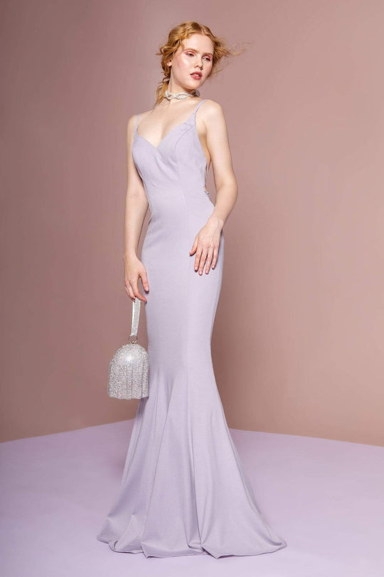 Elizabeth K - GL2696 Beaded Jersey Trumpet Dress