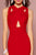 Elizabeth K - GL2706 Jersey Cross Halter Mermaid Dress With Cutouts Special Occasion Dress