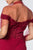 Elizabeth K - GL2708 Embroidered Off-Shoulder Jersey Trumpet Dress Evening Dresses