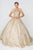 Elizabeth K - GL2804 Embellished Sweetheart Ballgown with Bolero Quinceanera Dresses XS / Champagne