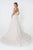 Elizabeth K - GL2821 Embellished Lace V-neck Trumpet Gown Wedding Dresses