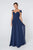 Elizabeth K - GL2824 Ruched Crisscross Bodice Chiffon Dress Bridesmaid Dresses XS / Navy