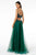Elizabeth K - GL2891 Beaded Bodice Illusion Deep V-Neck Long Dress Prom Dresses