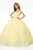 Elizabeth K - GL2910 Glitter Mesh Off-Shoulder Quinceanera Gown Quinceanera Dresses XS / Yellow