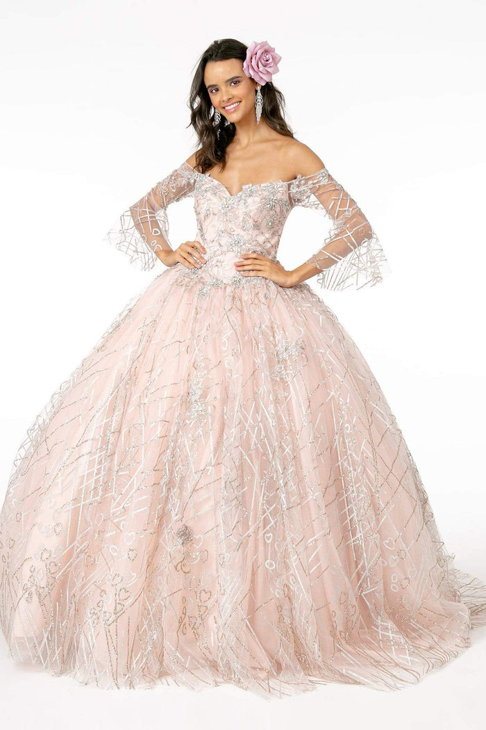 Elizabeth K - GL2911 Glitter Off-Shoulder Ballgown 2XL / Champagne - Shop Elizabeth K dresses on Couture Candy at CoutureCandy.com Elizabeth K - GL2911 Glitter Off-Shoulder Ballgown 2XL / Champagne - Shop Elizabeth K dresses on Couture Candy at CoutureCandy.com
