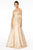 Elizabeth K - GL2921 Embellished Strapless Sweetheart A-Line Gown Prom Dresses XS / Rose Gold