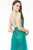 Elizabeth K - GL2924 Illusion Deep V-Neck Glitter Mesh Mermaid Gown Prom Dresses