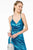 Elizabeth K - GL2943 Plunging V-Neck Ruched Trumpet Dress Evening Dresses