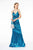 Elizabeth K - GL2943 Plunging V-Neck Ruched Trumpet Dress Evening Dresses