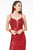 Elizabeth K - GL2950 Sequined Deep V-Neck Trumpet Dress Prom Dresses