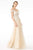 Elizabeth K - GL2953 Embroidered Off-Shoulder Mesh A-Line Gown Bridesmaid Dresses XS / Champagne