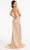 Elizabeth K GL3049 - Floral Applique Sequin Prom Dress Special Occasion Dress