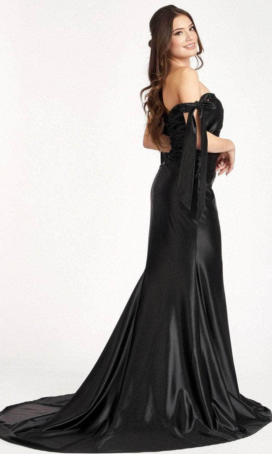 Elizabeth K GL3059 - Ruche Satin Mermaid Prom Dress