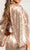 Elizabeth K GL3062 - Cape Sleeve Sequin Mermaid Dress Evening Dresses