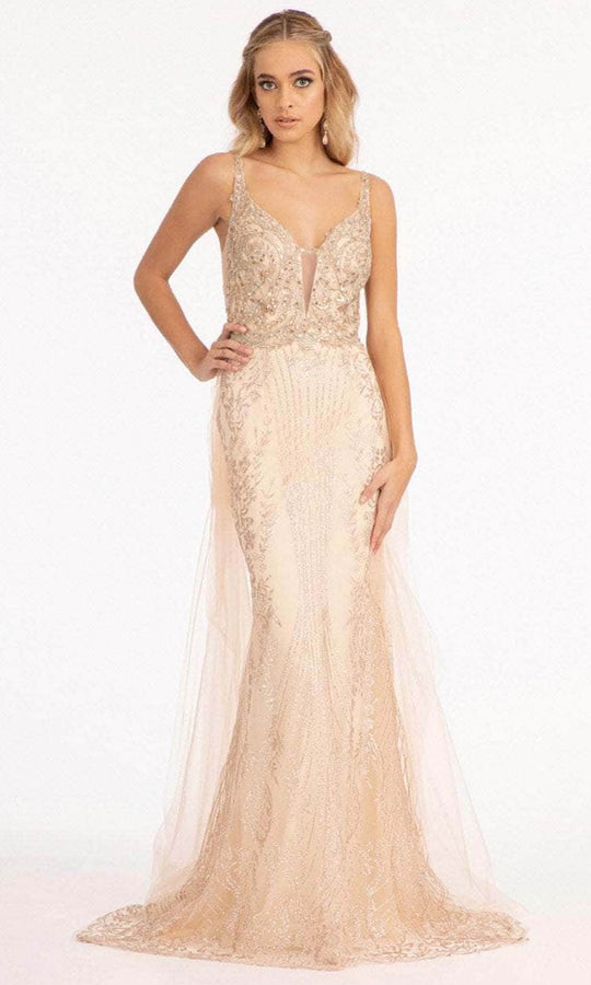 Elizabeth K GL3069 - Sleeveless Embellished Evening Gown