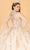 Elizabeth K GL3076 - Beaded Mesh Cape Ballgown Special Occasion Dress