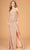 Elizabeth K GL3080 - Velvet Sequined Prom Gown Special Occasion Dress XS / Gold